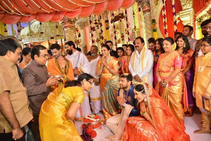 Celebs at Bandla Ganesh's Elder Brother's Daughter's Wedding Photos