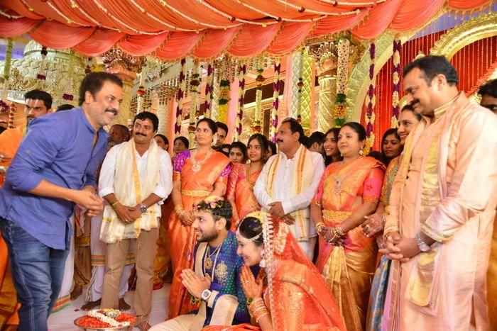 Celebs at Bandla Ganesh's Elder Brother's Daughter's Wedding Photos