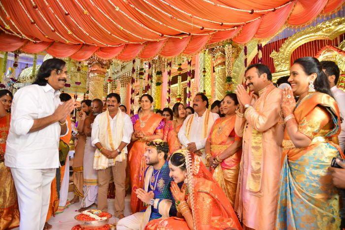 Celebs at Bandla Ganesh's Elder Brother's Daughter's Wedding Photos
