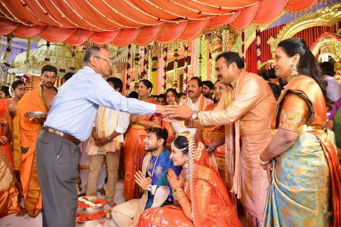 Celebs at Bandla Ganesh's Elder Brother's Daughter's Wedding Photos