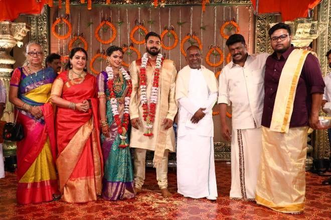 Celebs at Parthiban's daughter Keerthana wedding Photos