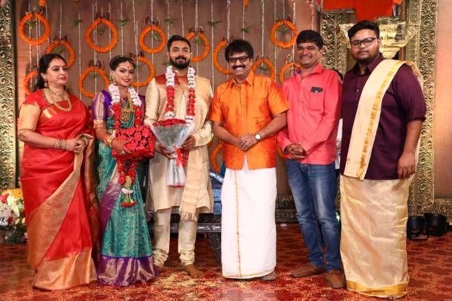 Celebs at Parthiban's daughter Keerthana wedding Photos