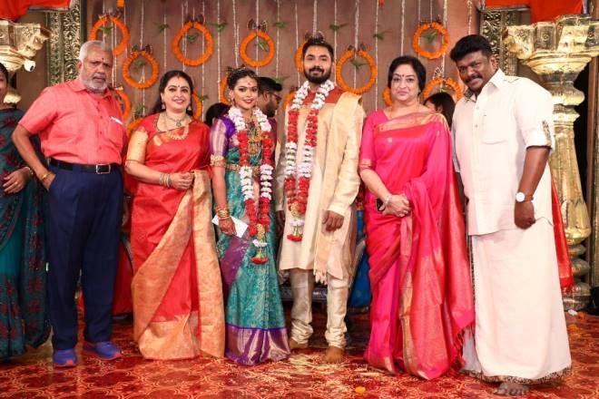 Celebs at Parthiban's daughter Keerthana wedding Photos