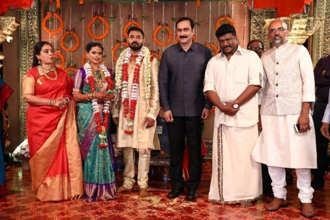 Celebs at Parthiban's daughter Keerthana wedding Photos