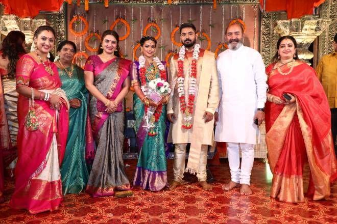 Celebs at Parthiban's daughter Keerthana wedding Photos