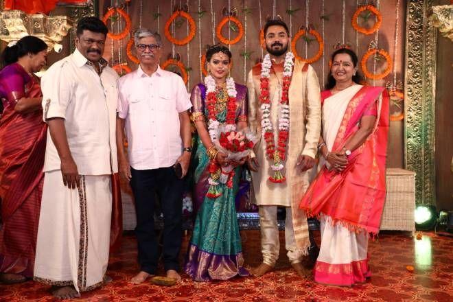 Celebs at Parthiban's daughter Keerthana wedding Photos