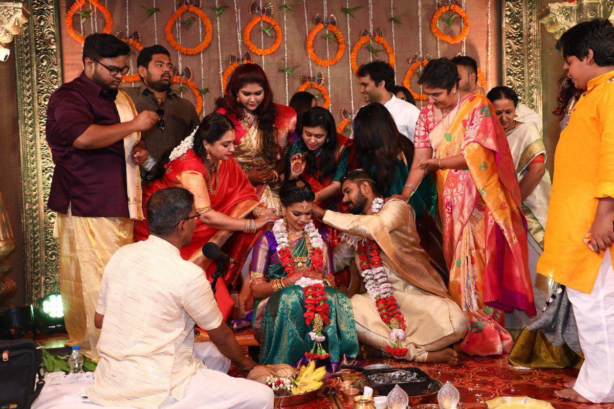 Celebs at Parthiban's daughter Keerthana wedding Photos