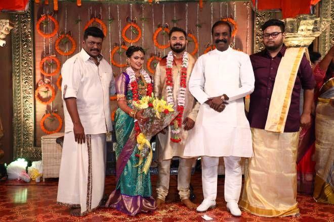 Celebs at Parthiban's daughter Keerthana wedding Photos