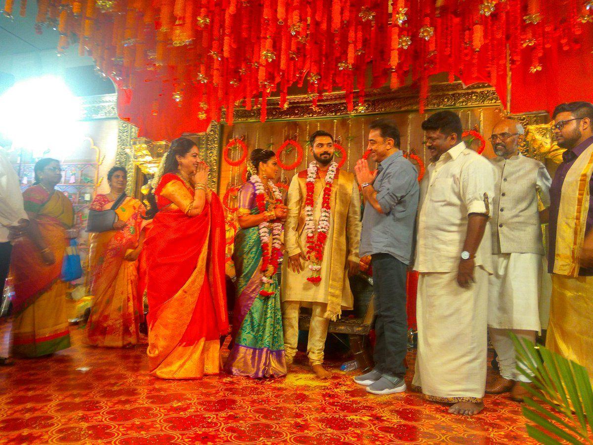 Celebs at Parthiban's daughter Keerthana wedding Photos