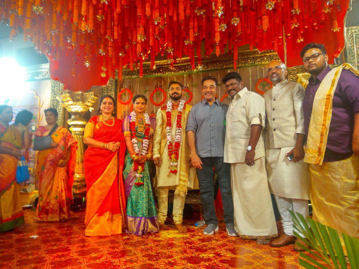 Celebs at Parthiban's daughter Keerthana wedding Photos