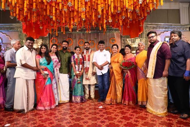 Celebs at Parthiban's daughter Keerthana wedding Photos