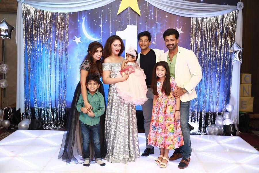 Celebs at Sridevi Vijaykumar Daughter Rupikaa First Birthday Photos