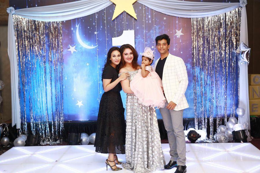 Celebs at Sridevi Vijaykumar Daughter Rupikaa First Birthday Photos