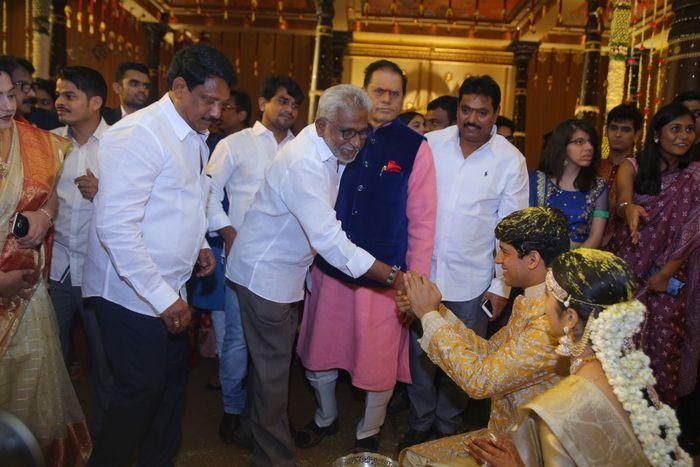 Celebs at TSR Grandson Anirudh Wedding Photos