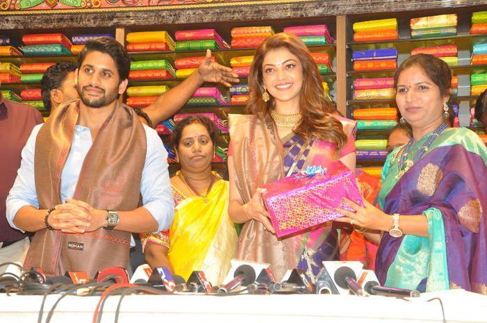 Chaitanya & Kajal Aggarwal @ Chennai Shopping Mall Launch Photos