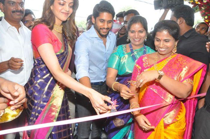 Chaitanya & Kajal Aggarwal @ Chennai Shopping Mall Launch Photos