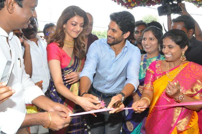 Chaitanya & Kajal Aggarwal @ Chennai Shopping Mall Launch Photos