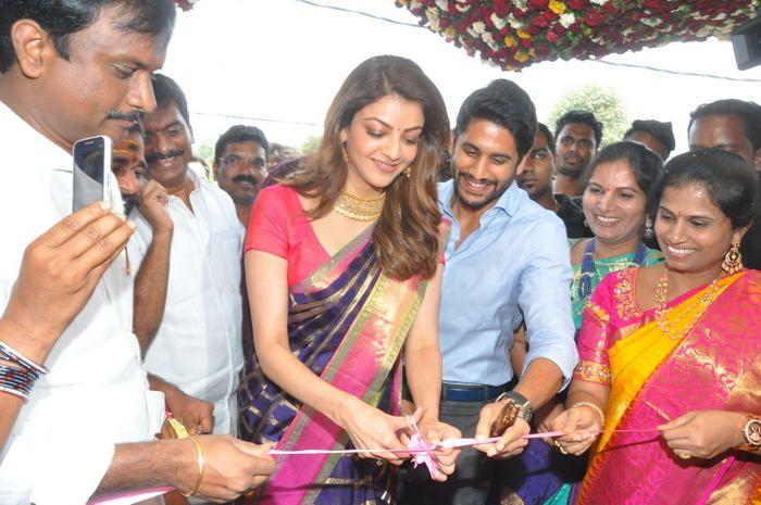 Chaitanya & Kajal Aggarwal @ Chennai Shopping Mall Launch Photos