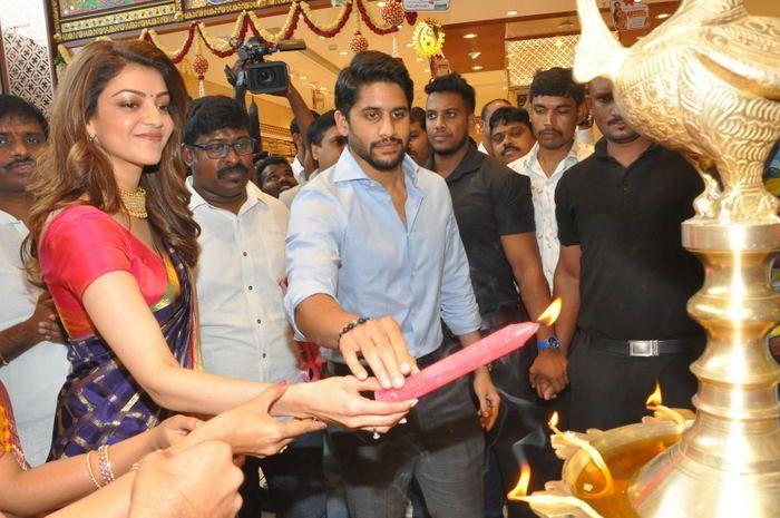 Chaitanya & Kajal Aggarwal @ Chennai Shopping Mall Launch Photos