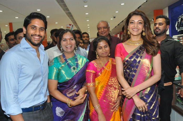 Chaitanya & Kajal Aggarwal @ Chennai Shopping Mall Launch Photos