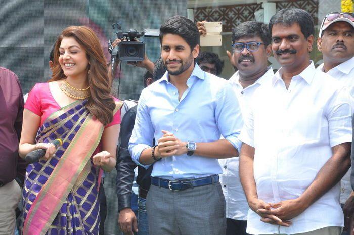 Chaitanya & Kajal Aggarwal @ Chennai Shopping Mall Launch Photos