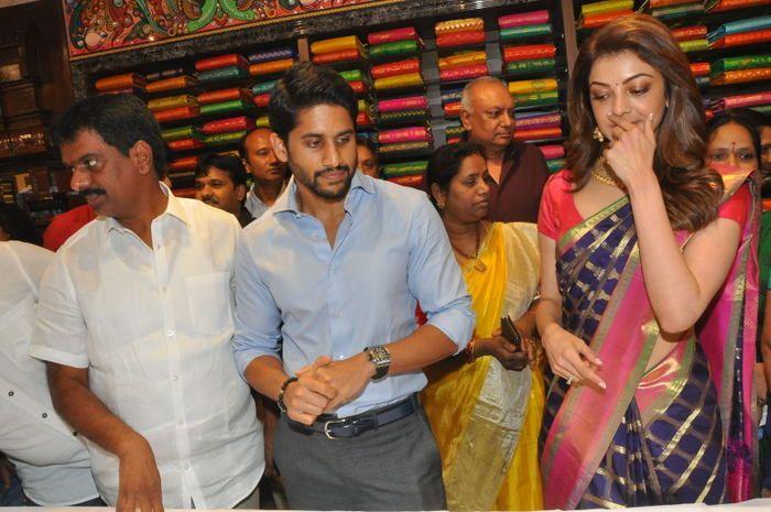 Chaitanya & Kajal Aggarwal @ Chennai Shopping Mall Launch Photos