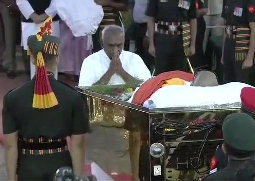 Chennai: M Karunanidhi being laid to rest at Marina beach