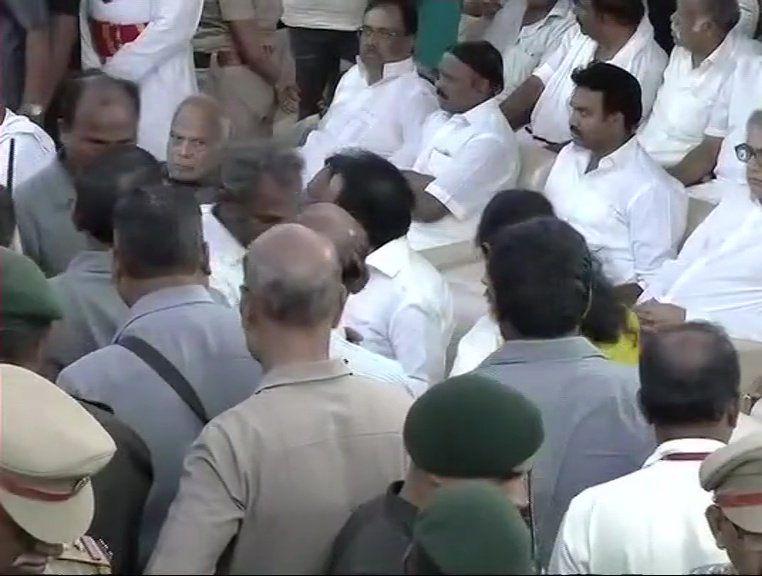 Chennai: M Karunanidhi being laid to rest at Marina beach