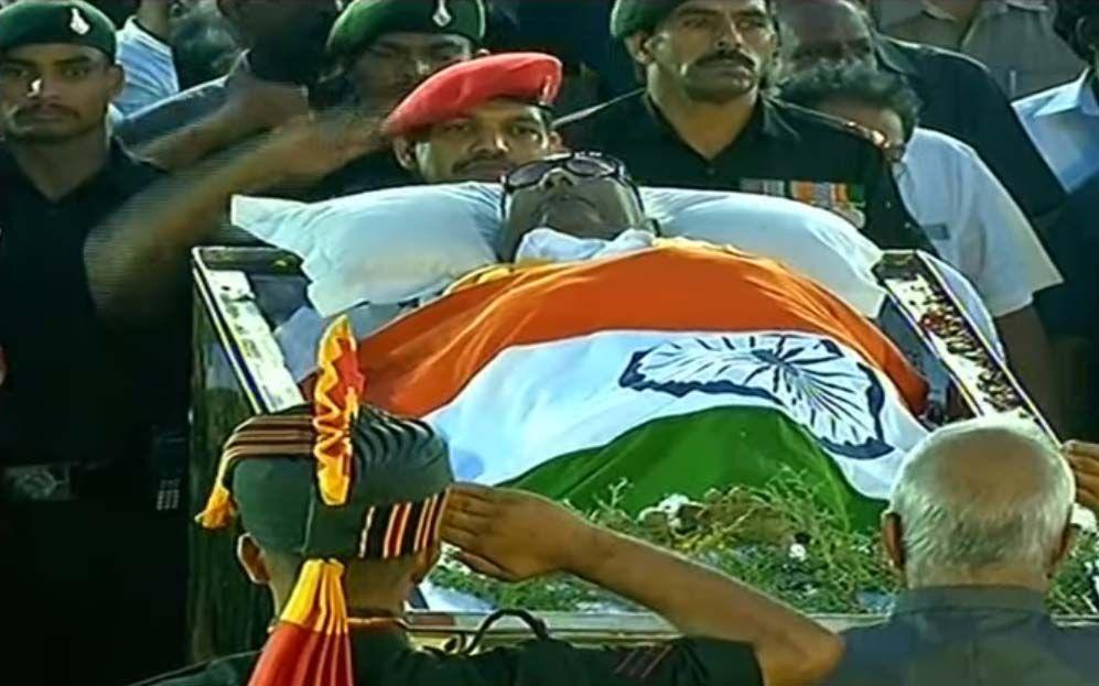 Chennai: M Karunanidhi being laid to rest at Marina beach