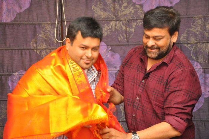 Chiranjeevi Felicitated Tholi Prema Movie Team Photos