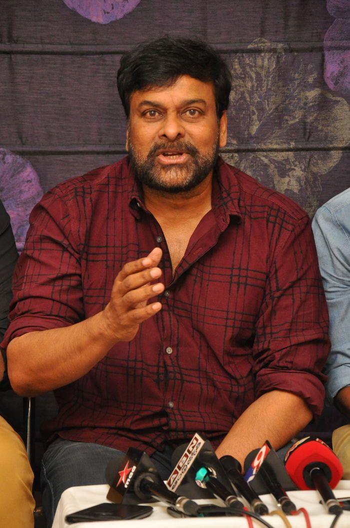 Chiranjeevi Felicitated Tholi Prema Movie Team Photos