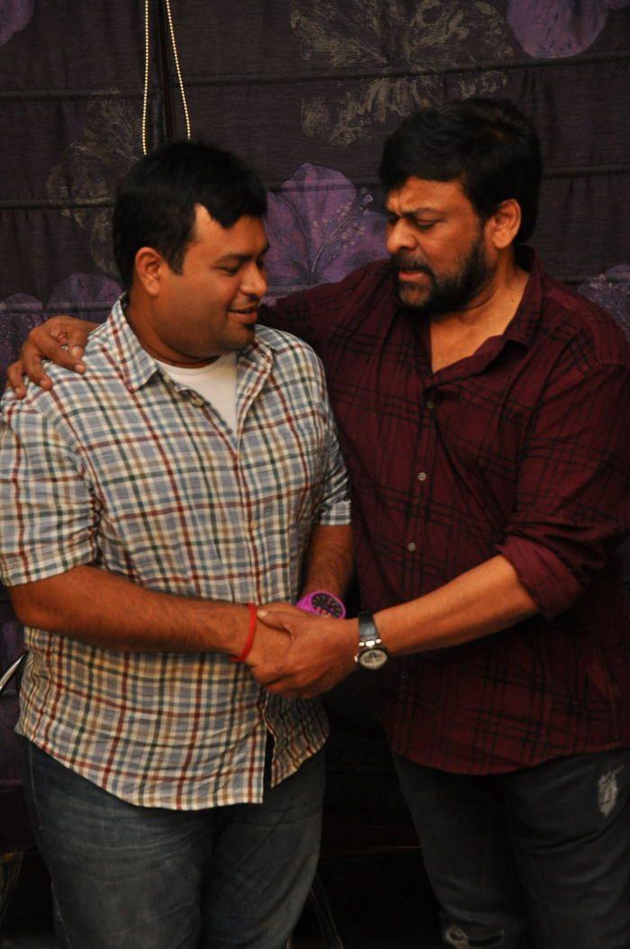 Chiranjeevi Felicitated Tholi Prema Movie Team Photos