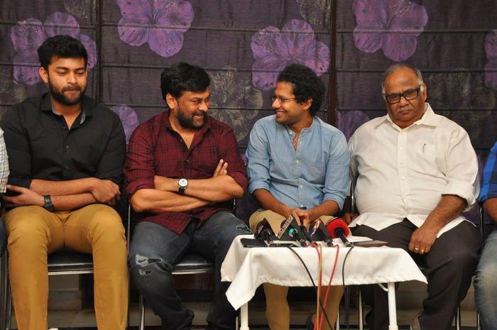 Chiranjeevi Felicitated Tholi Prema Movie Team Photos