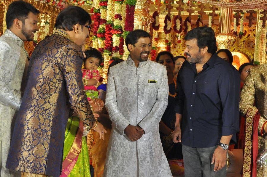 Chiranjeevi Stills at Music Director Koti’s Son Rajeev Reception