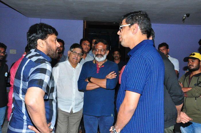 Chiranjeevi Watched Vijetha Movie Stills