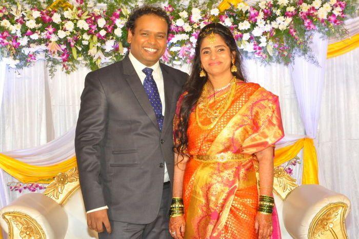 Comedian Harish Wedding Reception Photos