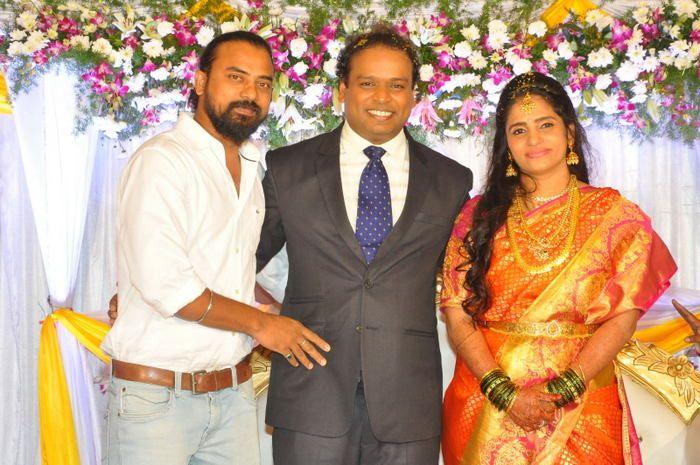 Comedian Harish Wedding Reception Photos