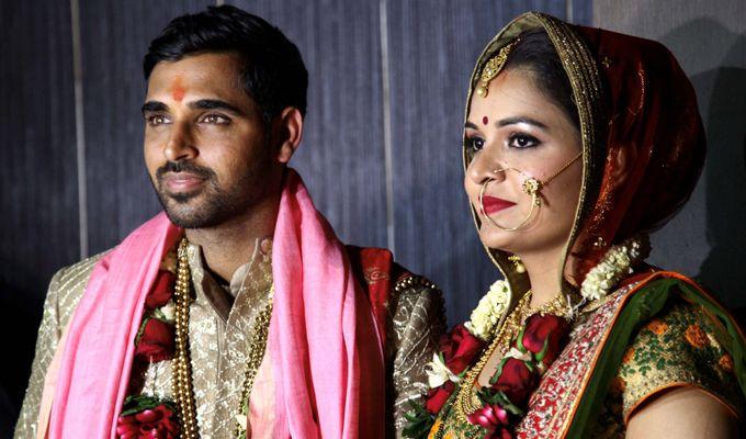 Cricketer Bhuvneshwar Kumar & Nupur Nagar Marriage Photos