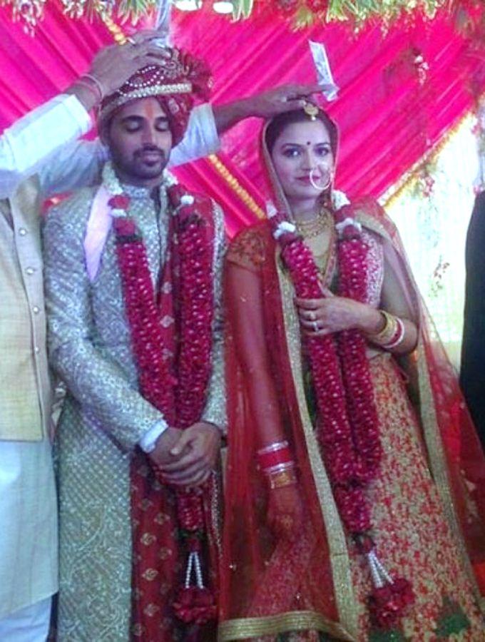 Cricketer Bhuvneshwar Kumar & Nupur Nagar Marriage Photos