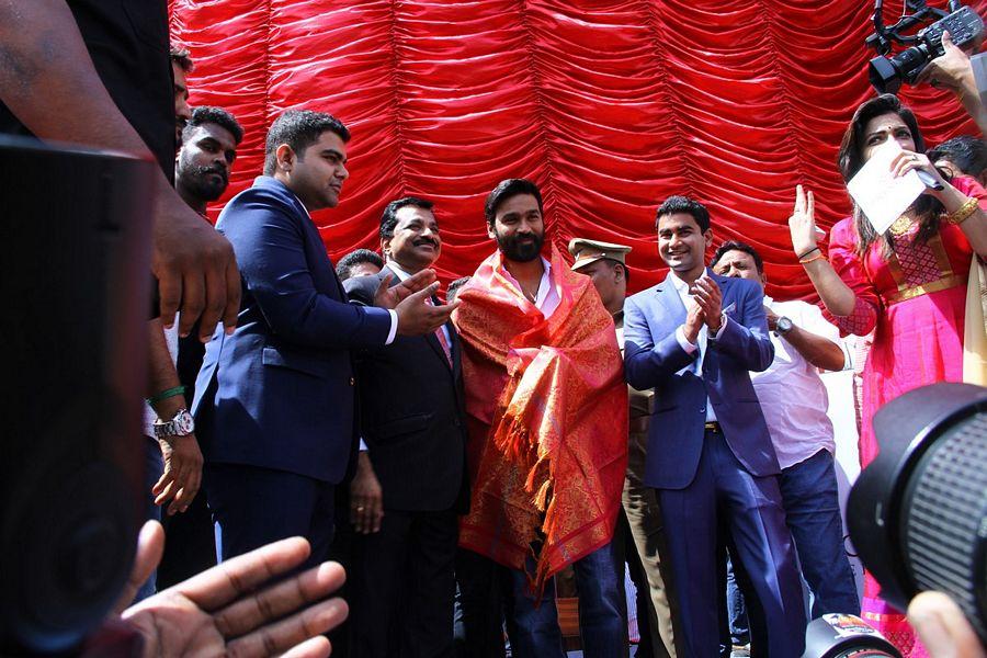 Dhanush inaugurates Prince Jewellery showroom in Coimbatore