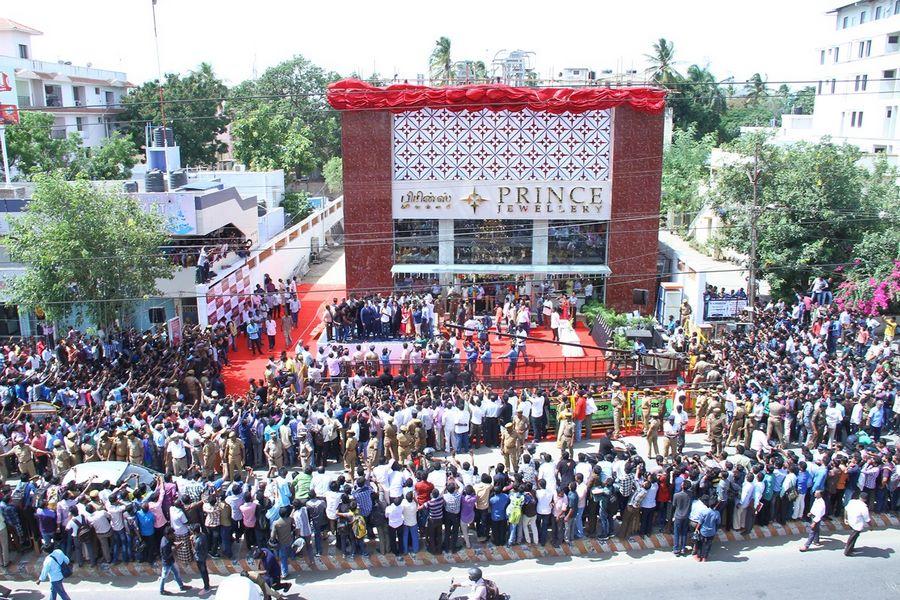 Dhanush inaugurates Prince Jewellery showroom in Coimbatore