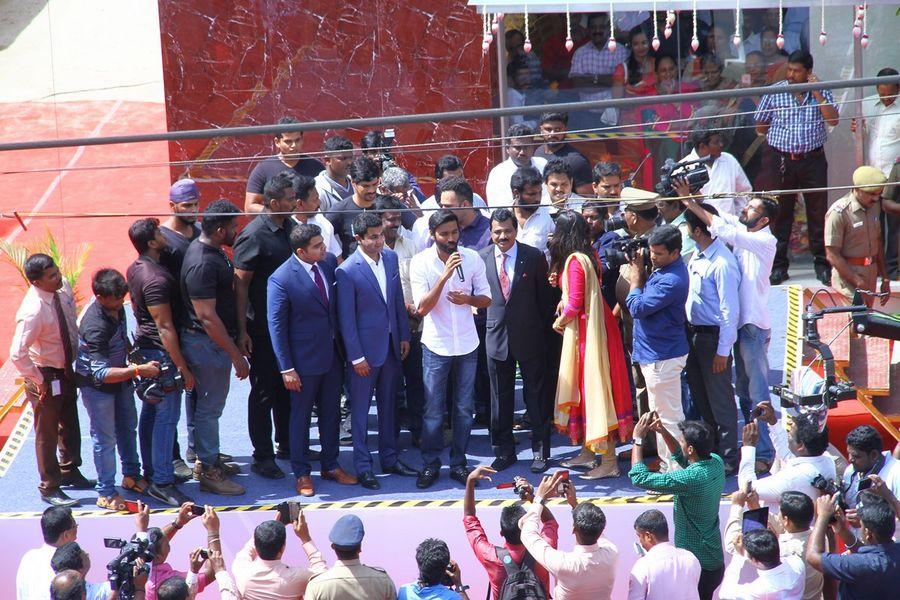 Dhanush inaugurates Prince Jewellery showroom in Coimbatore