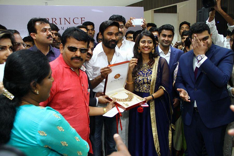 Dhanush inaugurates Prince Jewellery showroom in Coimbatore