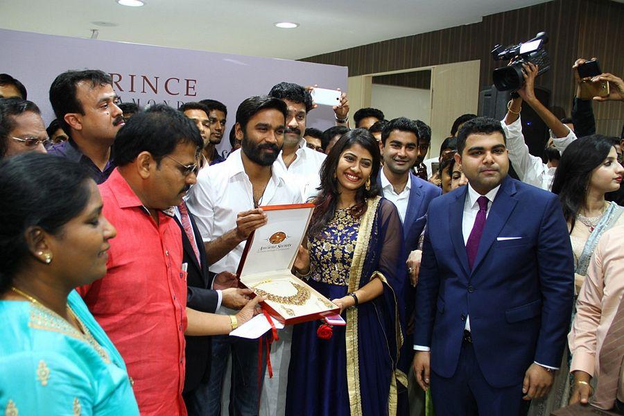 Dhanush inaugurates Prince Jewellery showroom in Coimbatore