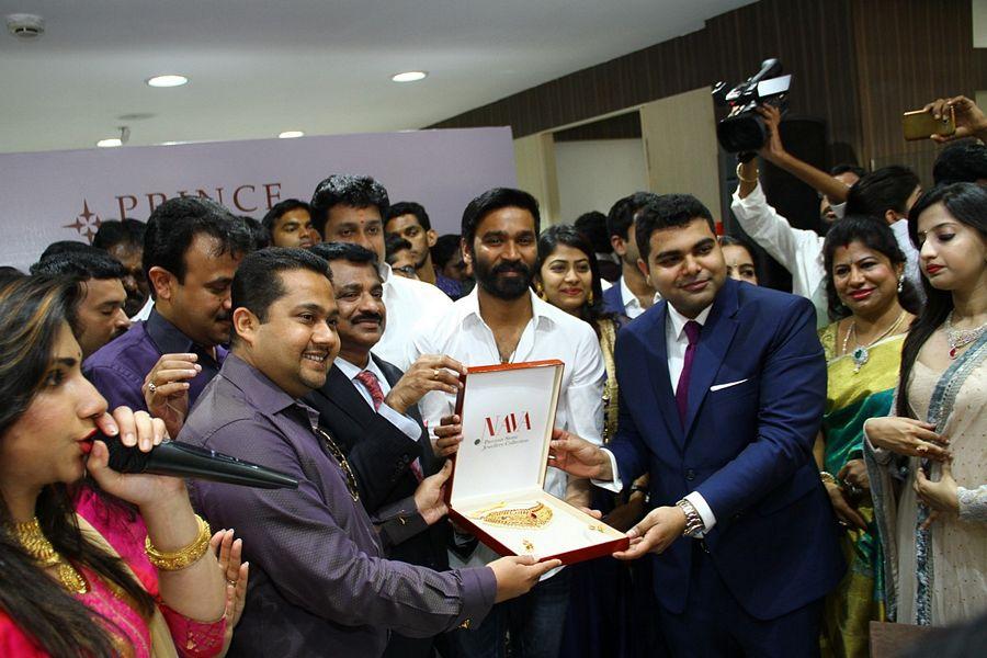 Dhanush inaugurates Prince Jewellery showroom in Coimbatore