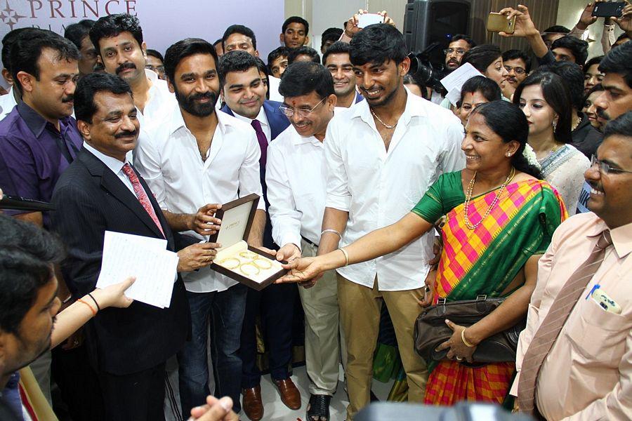 Dhanush inaugurates Prince Jewellery showroom in Coimbatore