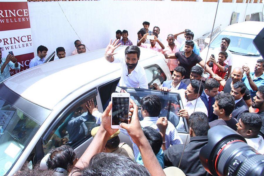 Dhanush inaugurates Prince Jewellery showroom in Coimbatore