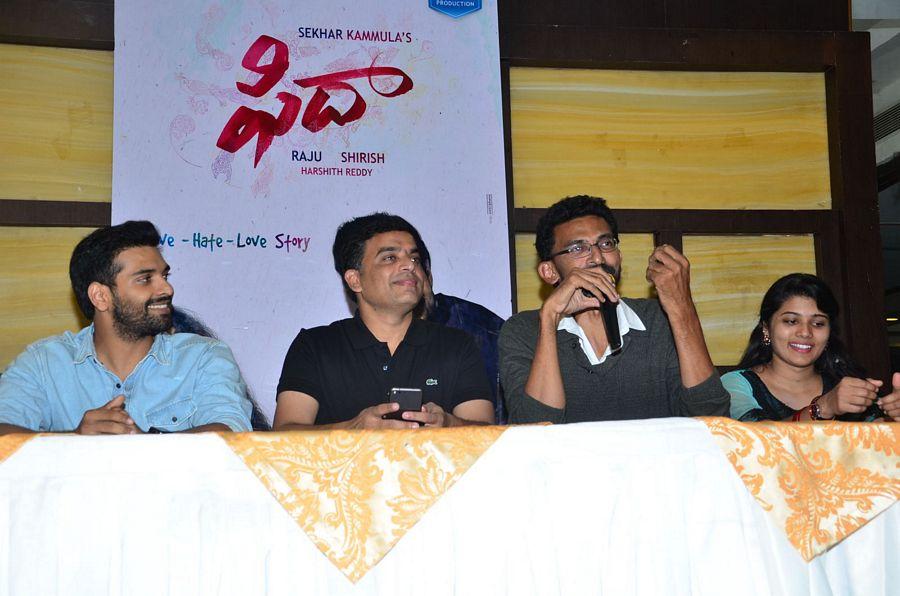 Fidaa Movie Team Press Meet in Vijayawada Photos