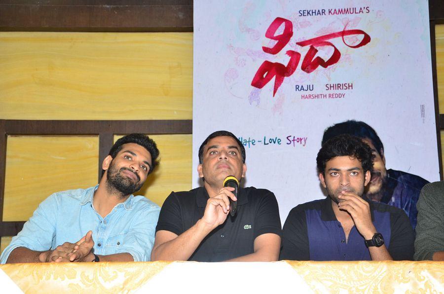 Fidaa Movie Team Press Meet in Vijayawada Photos