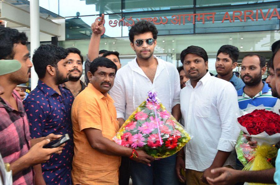 Fidaa Movie Team at Vijayawada Airport Photos